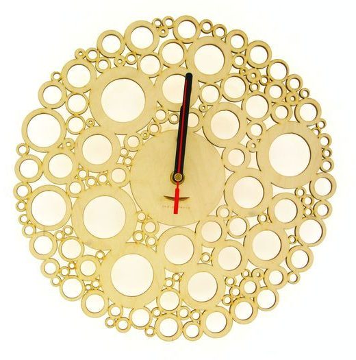 Natural wood and geometric shapes clocks | Indigovento