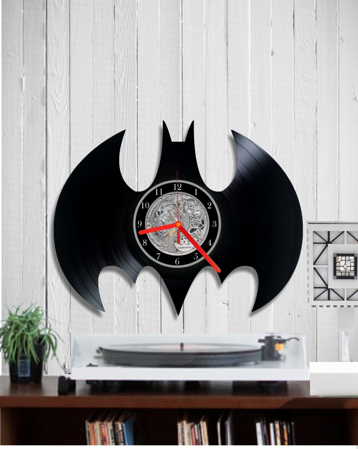 Batman Vinyl Clock Decorative Clock Vinyl Clocks Kitchen Wall Clocks Vinyl Batman Clock Vinyl Wall Clock Unique Kitchen Wall Clocks Batman Country Kitchen Clocks